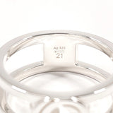 GUCCI Ring Interlocking G Wide ring Silver925 #US 8 1/2 Silver mens Second hand