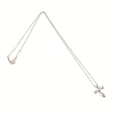 TIFFANY&Co. Necklace cross Elsa Peretti Silver925/diamond Silver Women Second hand