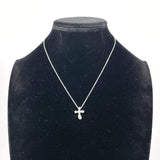 TIFFANY&Co. Necklace cross Elsa Peretti Silver925/diamond Silver Women Second hand
