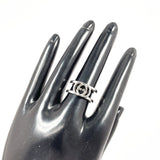 GUCCI Ring Interlocking G Wide ring Silver925 #US 6 3/4 Silver unisex Second hand