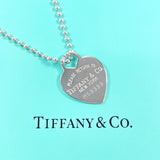 TIFFANY&Co. Necklace Heart tag Return to Silver925 Silver Women Second hand