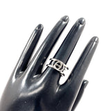GUCCI Ring Interlocking G Wide ring Silver925 #US 7 Silver mens Second hand