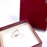 GUCCI Ring Interlocking G slim open band Silver925 #US 5 1/4 Silver Women Second hand