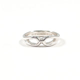 TIFFANY&Co. Ring Double Open Teardrop Elsa Peretti Silver925 #US 5 3/4 Silver Women Second hand