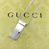 GUCCI Necklace plate Silver925 Silver unisex Second hand