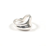 TIFFANY&Co. Ring Curved Wave Heart Elsa Peretti Silver925 #US 4 1/4 Silver Women Second hand
