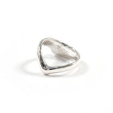 TIFFANY&Co. Ring Curved Wave Heart Elsa Peretti Silver925 #US 4 1/4 Silver Women Second hand