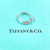 TIFFANY & CO. Ring Double Open Teardrop Elsa Peretti Sterling Silver 925 US Size 5 Silver Women