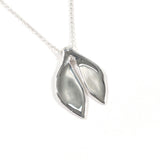 TIFFANY & CO. Necklace Whale Tail Elsa Peretti Sterling Silver Women vintage