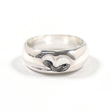 TIFFANY & CO. Ring Curved heart Elsa Peretti Sterling Silver US Size 5 Women