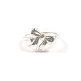 TIFFANY & CO. Ring ribbon Sterling Silver 925 US Size 5.5 vintage Women