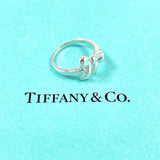 TIFFANY & CO. Ring ribbon Sterling Silver 925 US Size 5.5 vintage Women