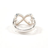 TIFFANY & CO. Ring Double Loving Heart Paloma Picasso Sterling Silver 925 US Size 6