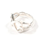 TIFFANY & CO. Ring Double Loving Heart Paloma Picasso Sterling Silver 925 US Size 6