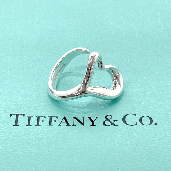 TIFFANY&Co. Ring Open heart Elsa Peretti Sterling Silver #12(JP Size) Silver Women Used