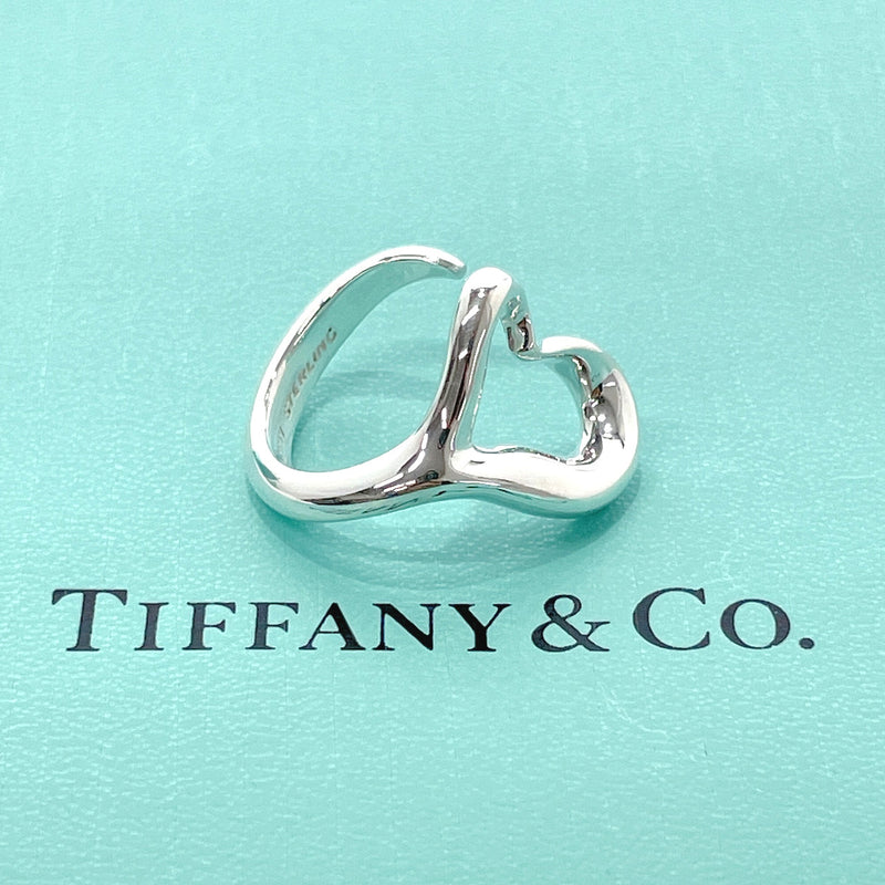 TIFFANY&Co. Ring Open heart Elsa Peretti Sterling Silver #12(JP Size) Silver Women Used