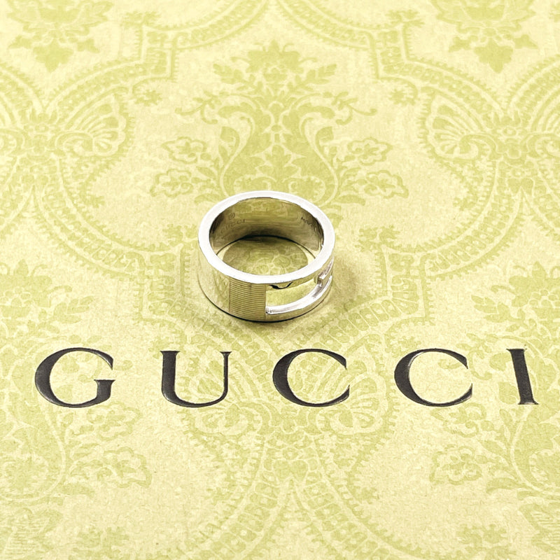 GUCCI Ring Branded Cutout G Silver925 #US 6 Silver Women Second hand