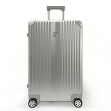 no brand suitcase Mercedes-Benz 4 wheels Aluminum Silver unisex Used