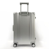 no brand suitcase Mercedes-Benz 4 wheels Aluminum Silver unisex Used