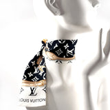 LOUIS VUITTON scarf M78656 Bando Monogram Confidential silk Black Black Women New