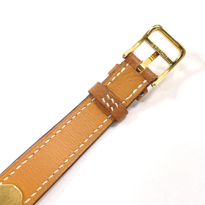HERMES Watches Kelly watch Gold Plated/Courchevel gold gold 〇ZCarved seal Women Used