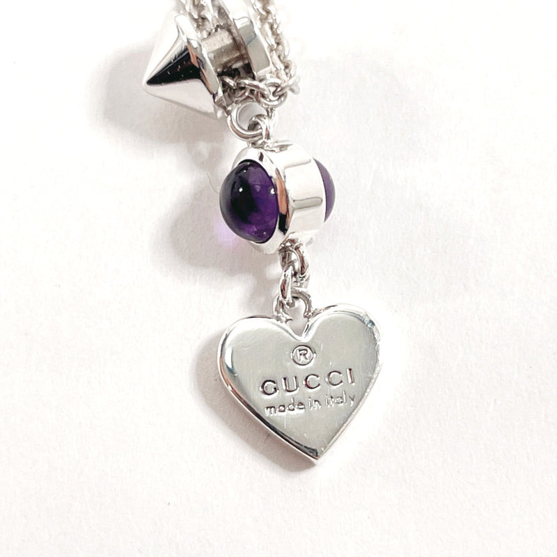 GUCCI Necklace 805338676 Silver925/amethyst Silver Women Used