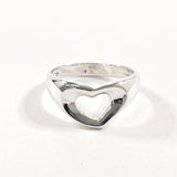 TIFFANY&Co. Ring Open heart Elsa Peretti Sterling Silver #9(JP Size) Silver Women Used