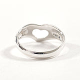 TIFFANY&Co. Ring Open heart Elsa Peretti Sterling Silver #9(JP Size) Silver Women Used