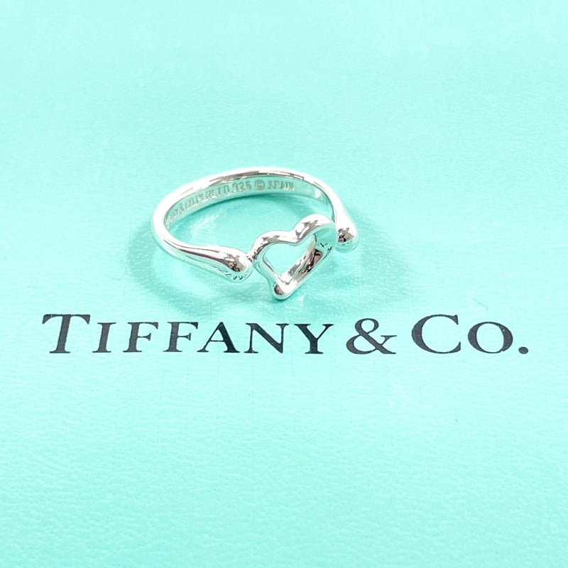 TIFFANY&Co. Ring Open heart Elsa Peretti Silver925 #10(JP Size) Silver Women Used