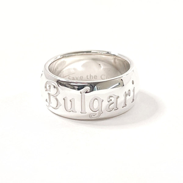 BVLGARI Ring Save the Children Charity Silver925 9 JP Size Silver Women Used