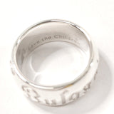 BVLGARI Ring Save the Children Charity Silver925 #9(JP Size) Silver Women Used