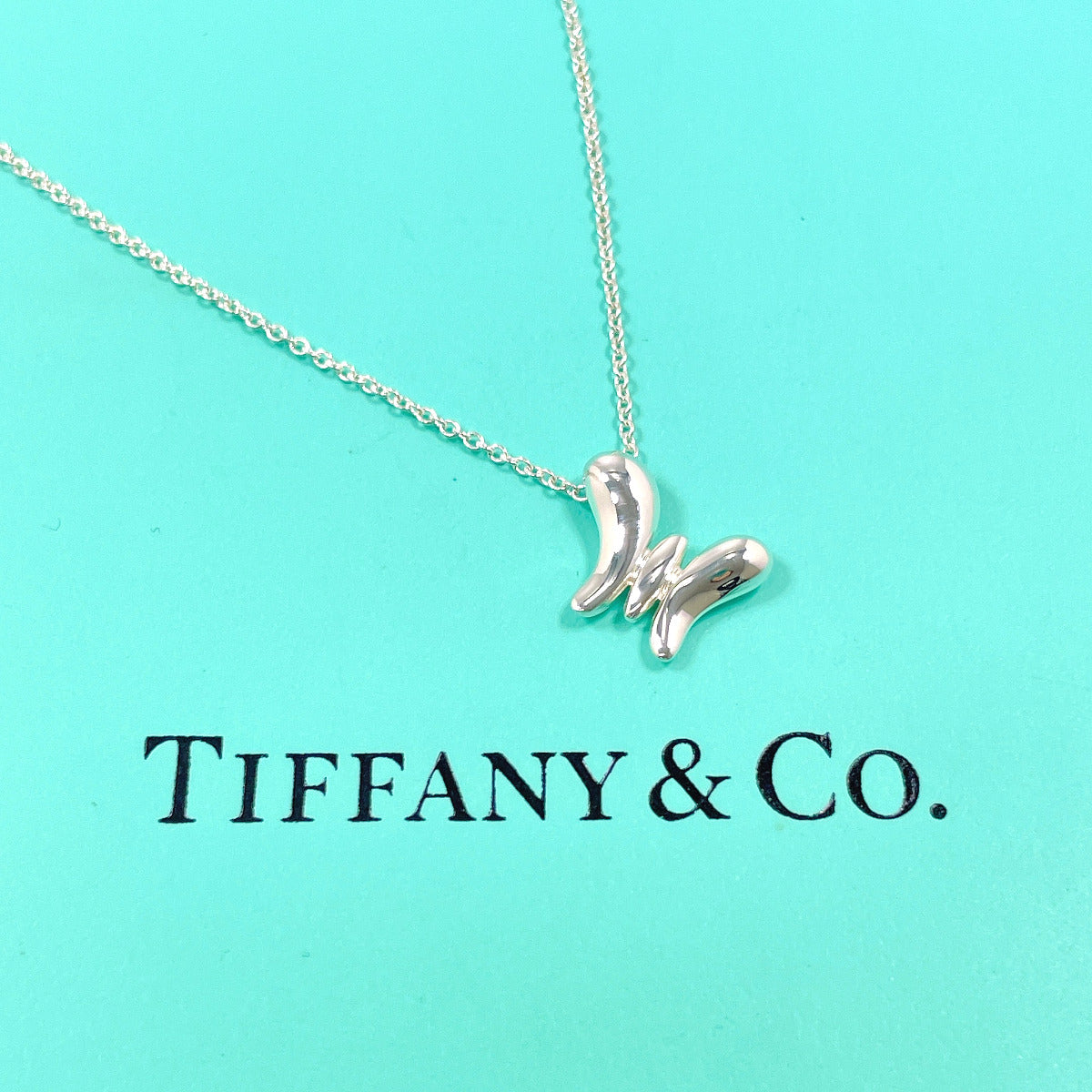 TIFFANY&Co. Necklace butterfly Elsa Peretti Silver925 Silver Women