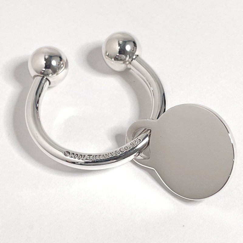 TIFFANY&Co. key ring round tag keyring Silver925 Silver unisex Used