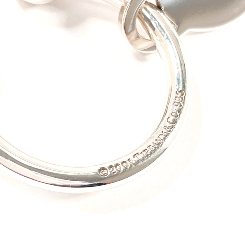 TIFFANY&Co. key ring Round tag keyring Silver925 Silver unisex Second hand