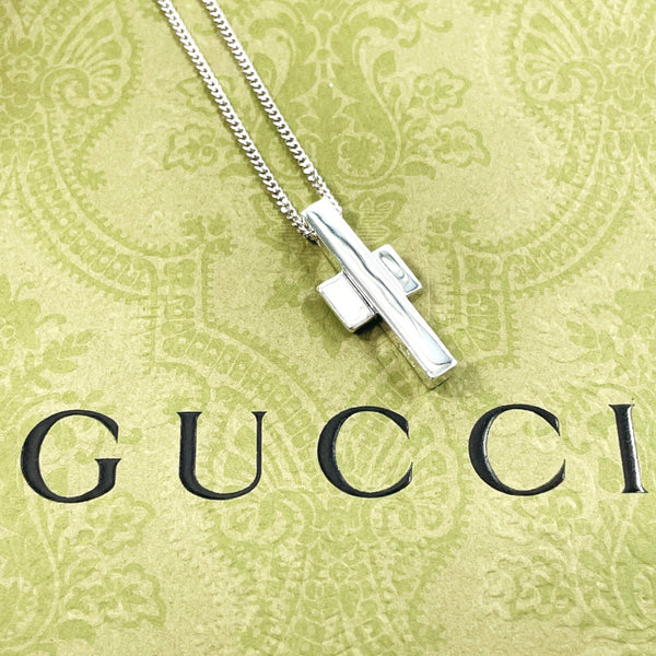 GUCCI Necklace cross Silver925 Silver unisex Used