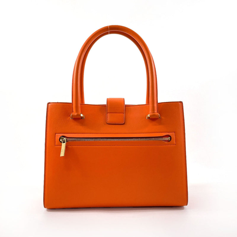 Salvatore Ferragamo Handbag AU-21/D658 Gancini leather Orange Women Used