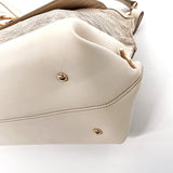 Salvatore Ferragamo Handbag FZ-21 Sofia 2WAY canvas/leather white Women Used