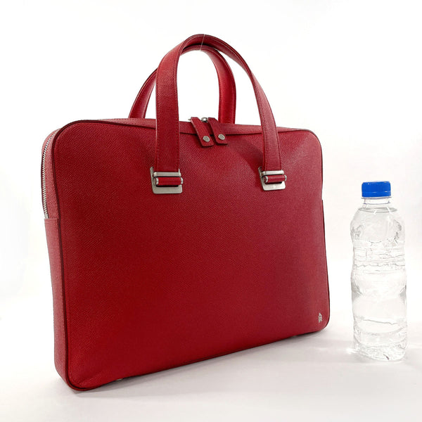 Dunhill Business bag leather Red mens Used
