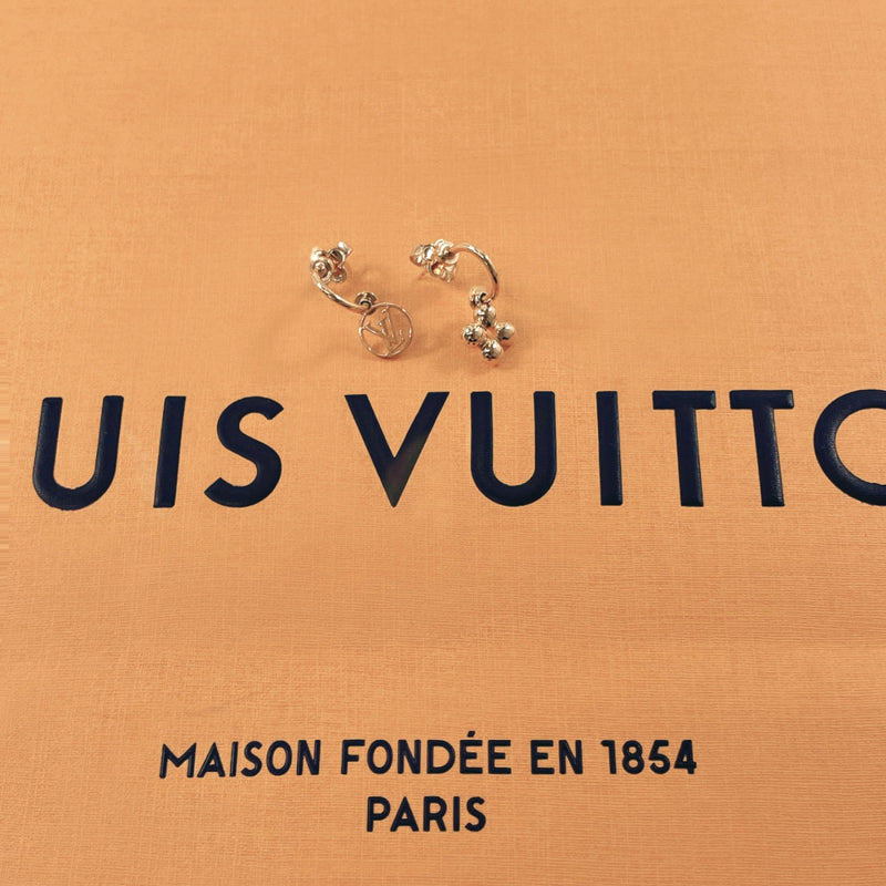 LOUIS VUITTON earring M64859 earring blooming metal gold DE Women Used