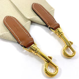 CELINE Shoulder strap 49S022AEP.03BW jacquard short strap wool/Calfskin beige Women Used