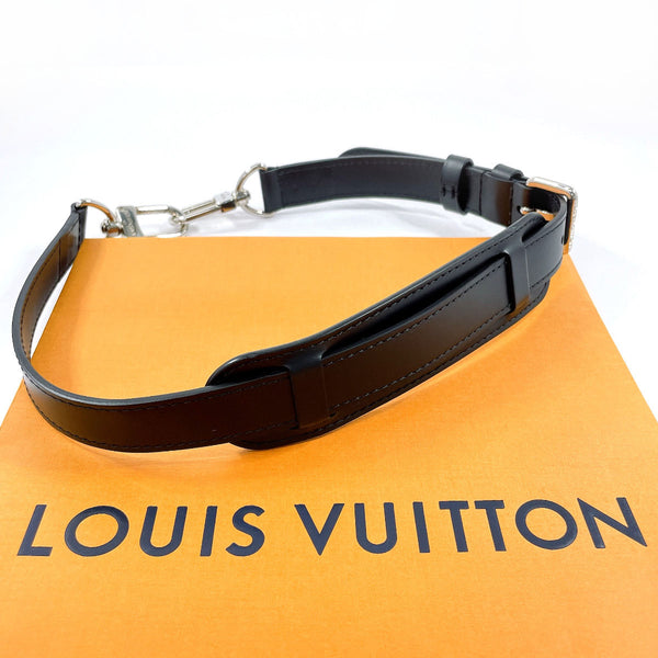 LOUIS VUITTON Shoulder strap leather Black unisex Used