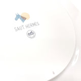 HERMES Tableware Saw Hermes Plate Cheval Porcelain white white unisex Used
