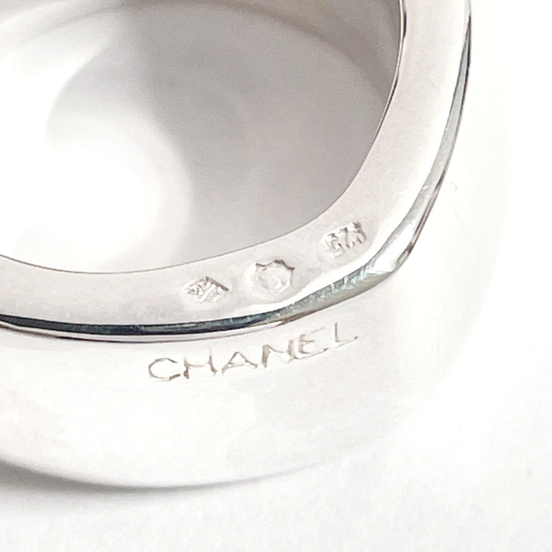 CHANEL Ring logo Silver925 #12(JP Size) Silver Women Used