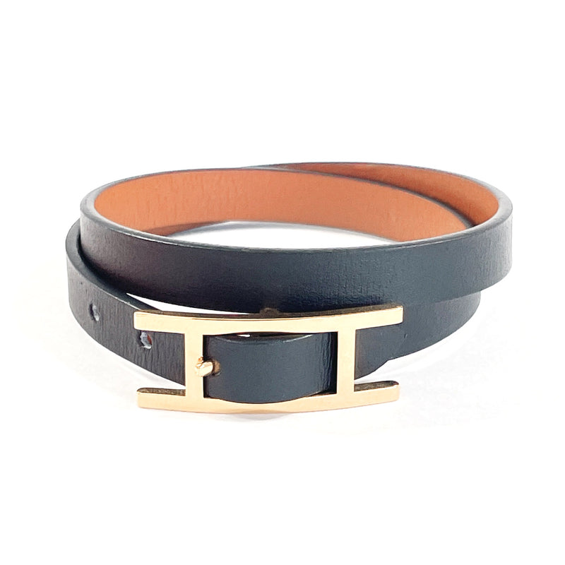 HERMES bracelet H064692CCAAT4 Beapi de Bourtour reversible Vaux Chamonix/Taderakto Black Black LO 02 33 unisex New