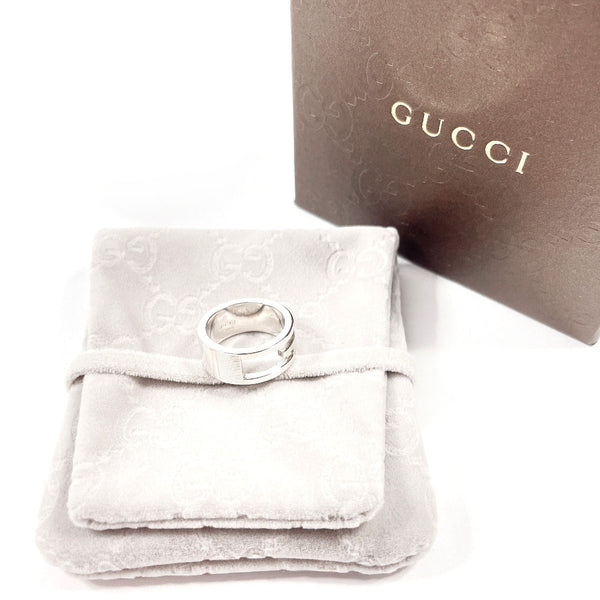 GUCCI Ring Branded Cutout G Silver925 #US 4 3/4 Silver Women Second hand