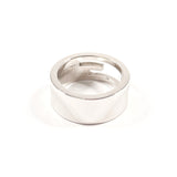 GUCCI Ring Branded Cutout G Silver925 #US 4 3/4 Silver Women Second hand
