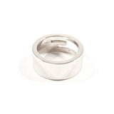 GUCCI Ring Branded Cutout G Silver925 #US 4 3/4 Silver Women Second hand