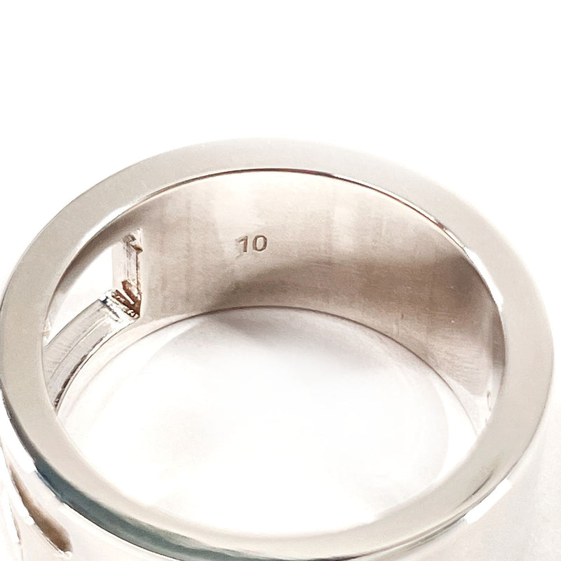 GUCCI Ring Branded Cutout G Silver925 #US 4 3/4 Silver Women Second hand