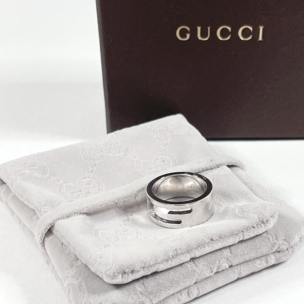 GUCCI Ring Branded Cutout G Silver925 #9(JP Size) Silver Women Used