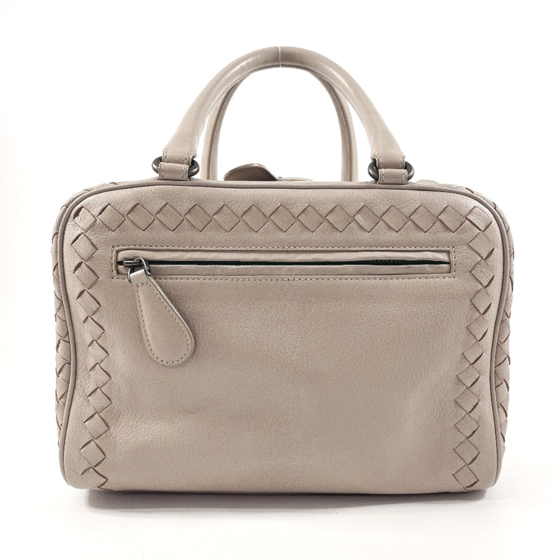 BOTTEGAVENETA Handbag Intrecciato Brera leather gray Women Used